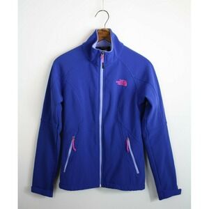 The North Face Jacket Womens XS Blue Pink Lined Waist Toggles